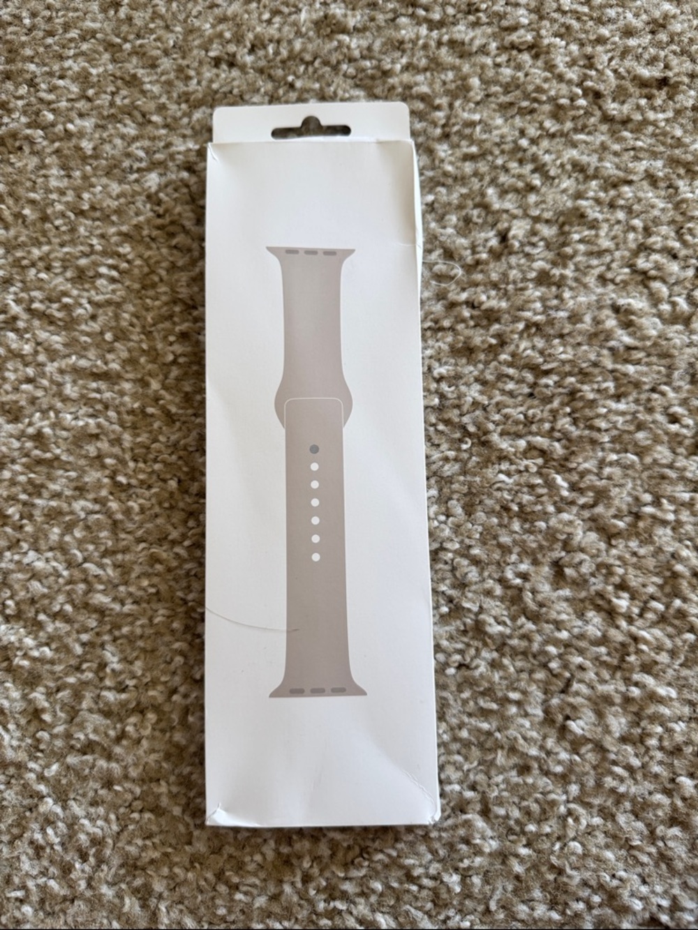 New never opened - Apple Watch Silicone Sport Band - starlight
